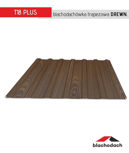 Drewnopodobna blacha trapezowa T18 Plus cena